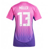 Fotbalové Dres Německo Thomas Muller #13 Dámské Venkovní ME 2024 Krátký Rukáv